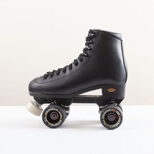 Sure Grip Fame Roller Skates Black w/ Carrera Wheels Size 9